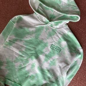 In N Out Burger Green Tie Dye sweatshirt hoodie Pullover Sz XS, Women. Outdoors